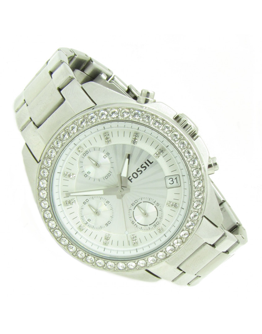 Fossil ES-2681 Riley Ladies Chrono Date Stainless Steel