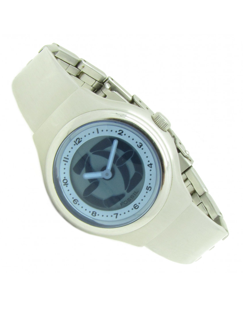 FOSSIL BIG TIC JR-7876 クォーツ腕時計 A333 FOSSIL BIG TIC GIRLS WATCH All Stainless Steel Analog